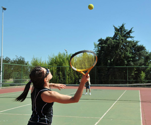 tennis courts